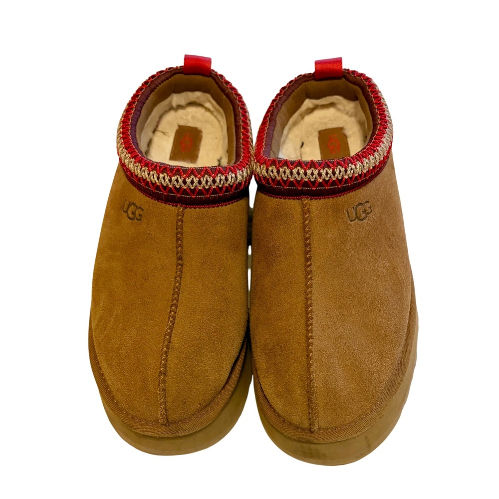 UGG Tazz II Chestnut Platform Slippers Women's Size 9
